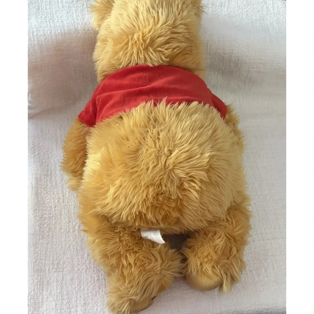 Winnie the Pooh Huge Shaggy Long Hair Disney Store Exclusive Stuffed‎ Animal
